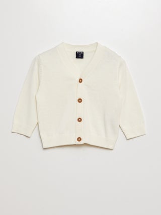 Gebreid vestje met V-hals