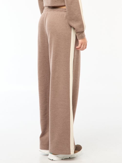 Gebreide broek in joggingstijl - Kiabi