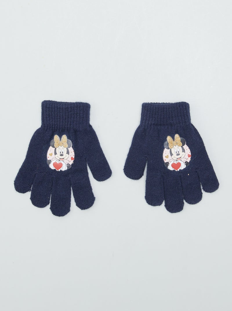 Gebreide handschoenen 'Minnie' BLAUW - Kiabi