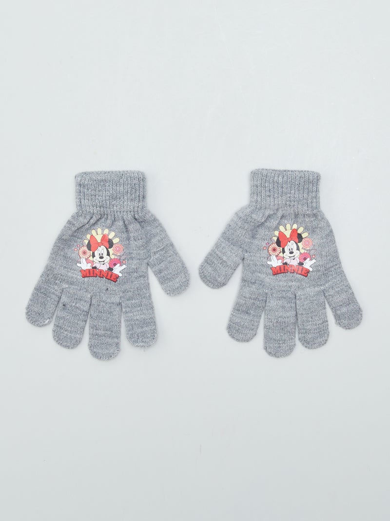 Gebreide handschoenen 'Minnie' GRIJS - Kiabi