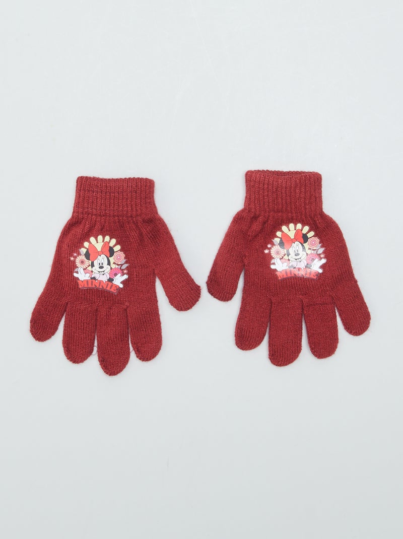 Gebreide handschoenen 'Minnie' ROOD - Kiabi