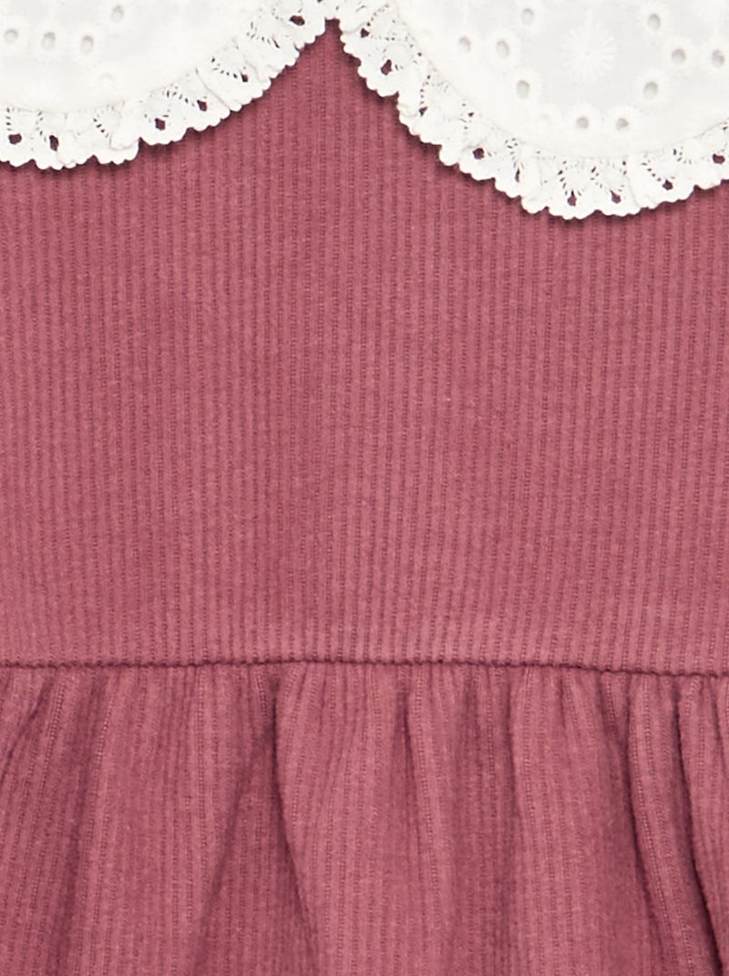 Gebreide jurk met lange mouwen Rose - Kiabi