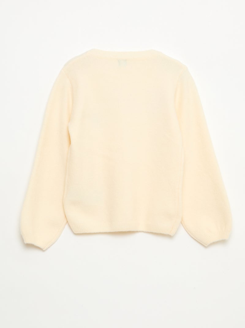 Gebreide kersttrui Biege - Kiabi