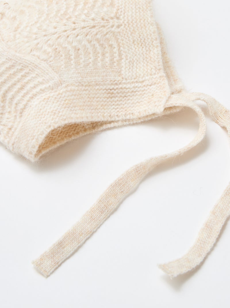 Gebreide muts Biege - Kiabi