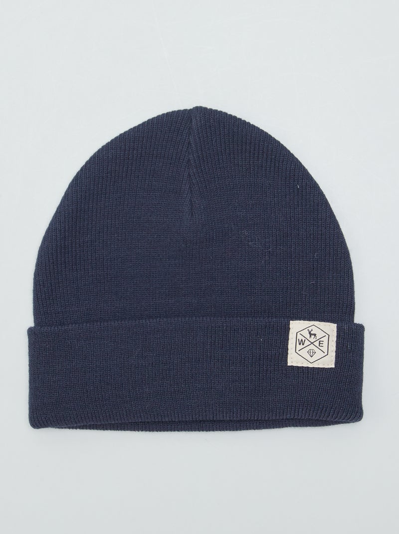 Gebreide muts BLAUW - Kiabi