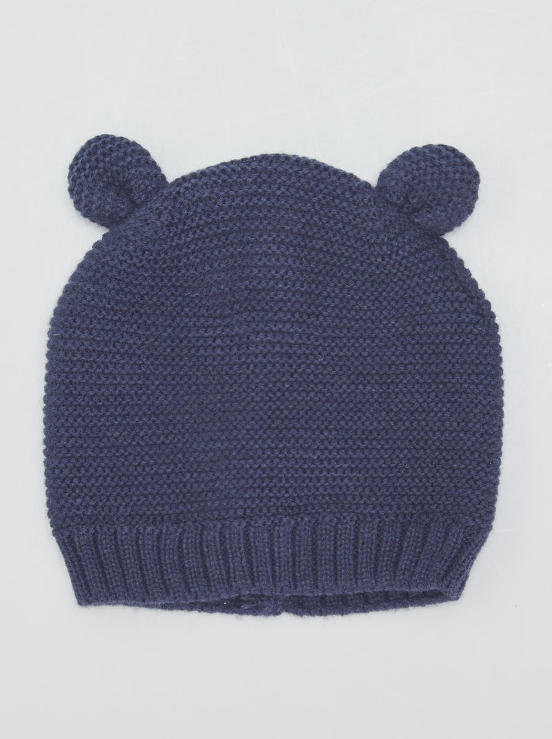 Gebreide muts BLAUW - Kiabi