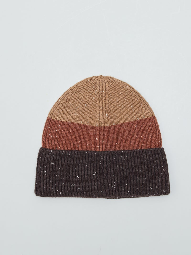 Gebreide muts BRUIN - Kiabi