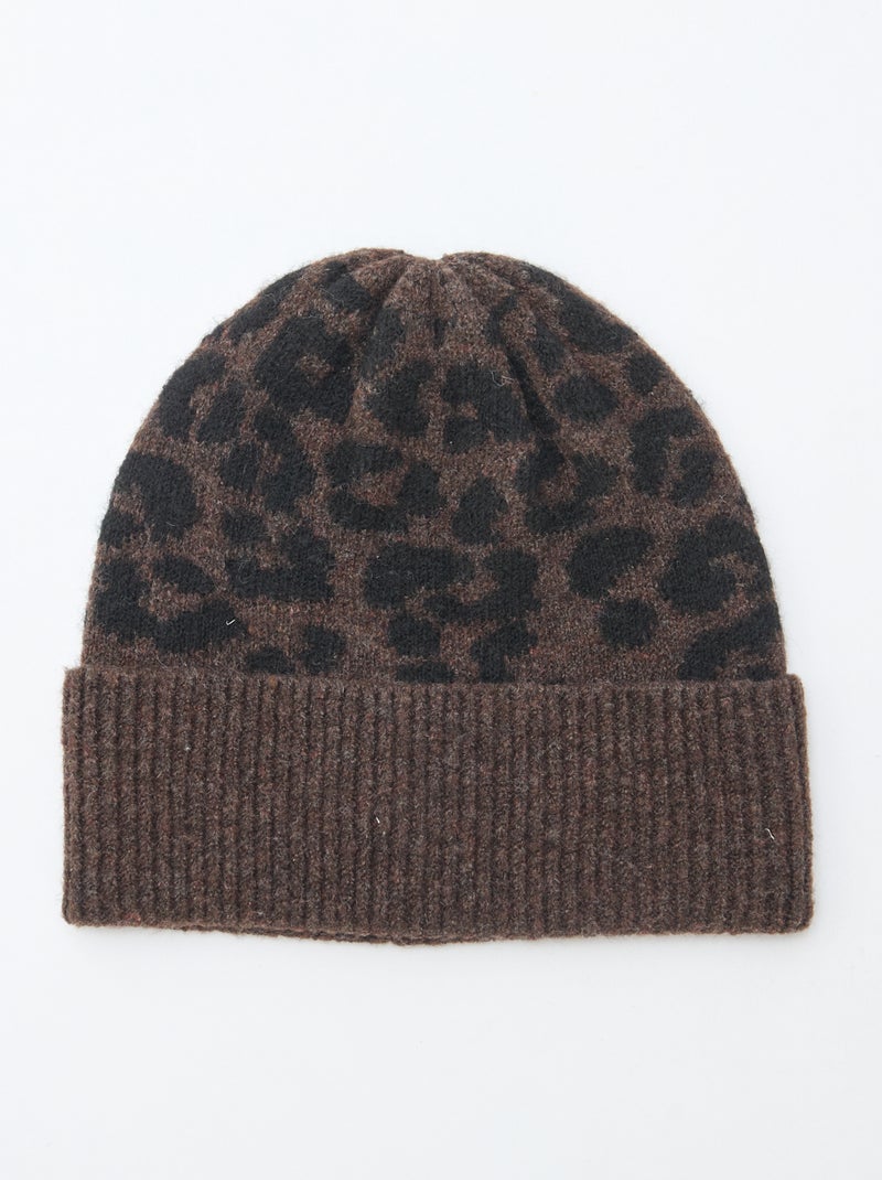 Gebreide muts Bruin - Kiabi