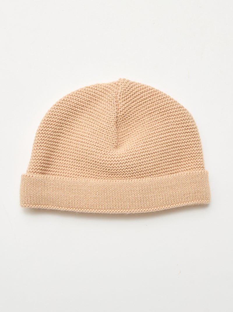 Gebreide muts 'La manufacture de Layette' Bruin - Kiabi