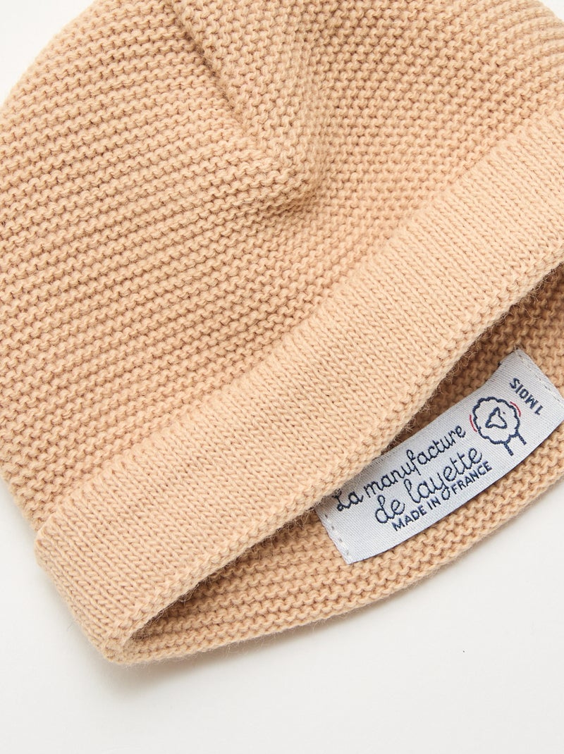 Gebreide muts 'La manufacture de Layette' Bruin - Kiabi