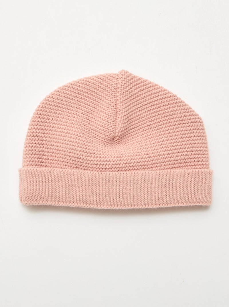 Gebreide muts 'La manufacture de Layette' Rose - Kiabi