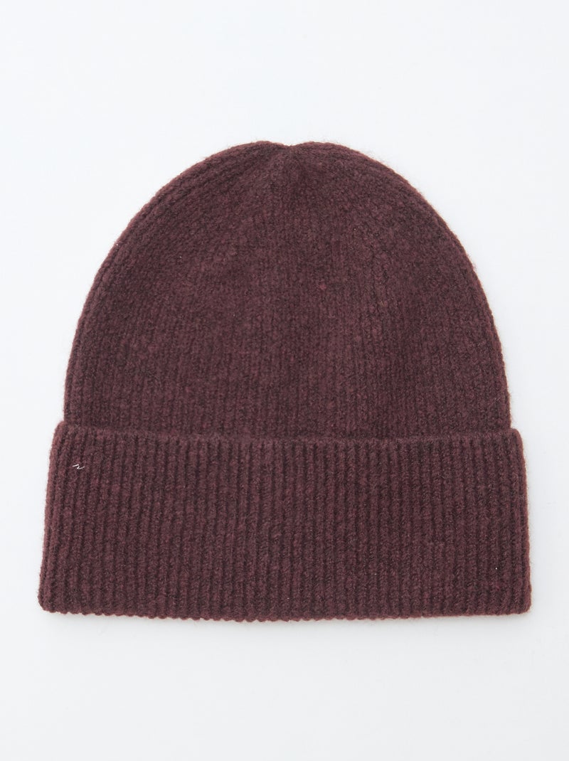 Gebreide muts Rood - Kiabi