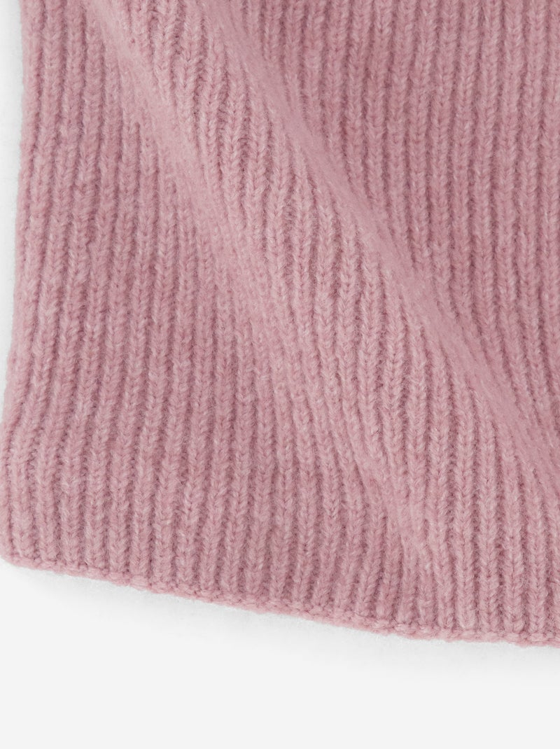 Gebreide nekwarmer met fleecevoering Rose - Kiabi