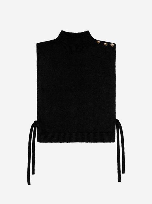 Gebreide plastron met colkraag - Kiabi