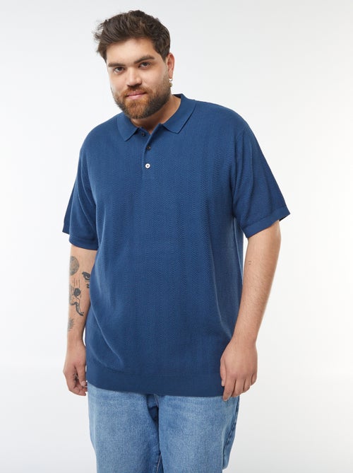 Gebreide polo met korte mouw - Kiabi