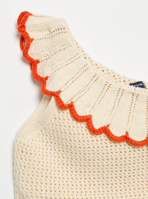 Gebreide top met asymmetrische kraag - Kiabi
