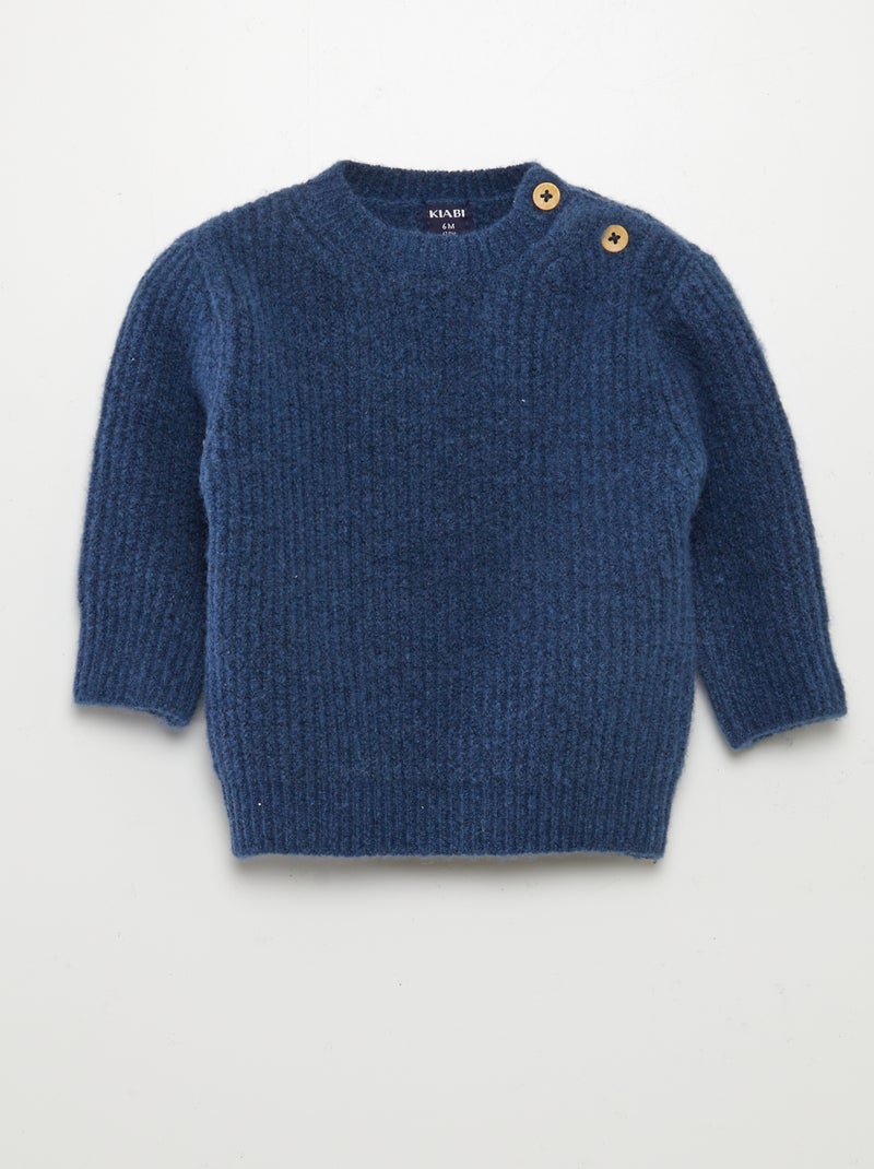 Gebreide trui BLAUW - Kiabi