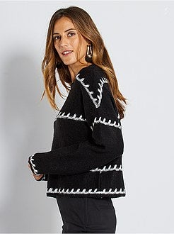 Gebreide trui in verschillende steken - Kiabi