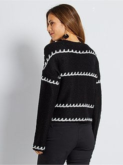 Gebreide trui in verschillende steken - Kiabi