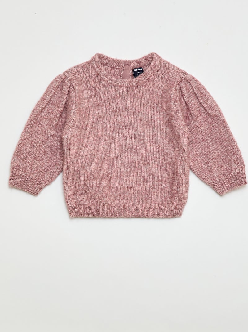 Gebreide trui met afneembare kraag Rose - Kiabi
