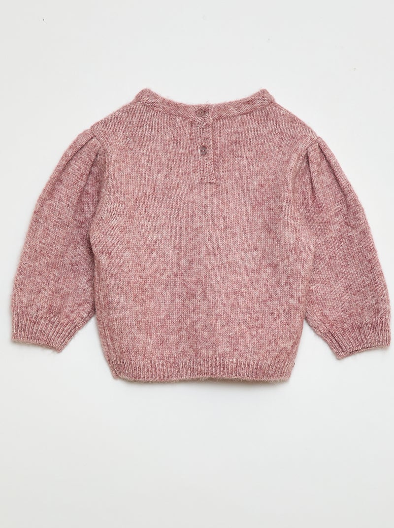 Gebreide trui met afneembare kraag Rose - Kiabi