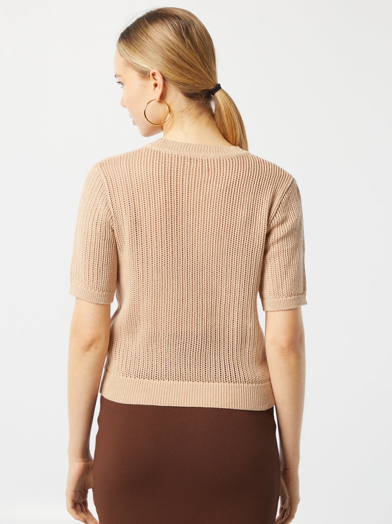 Gebreide trui met ajourmotiefje BIEGE - Kiabi