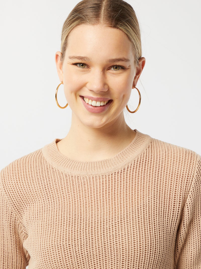 Gebreide trui met ajourmotiefje BIEGE - Kiabi