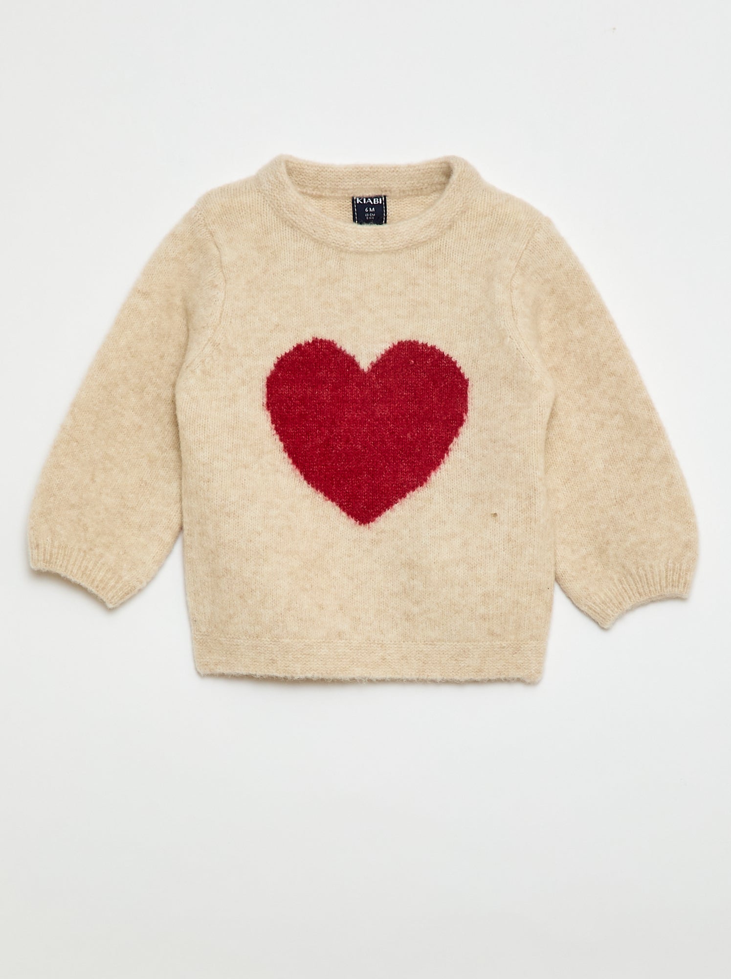 Gebreide trui met borduursels