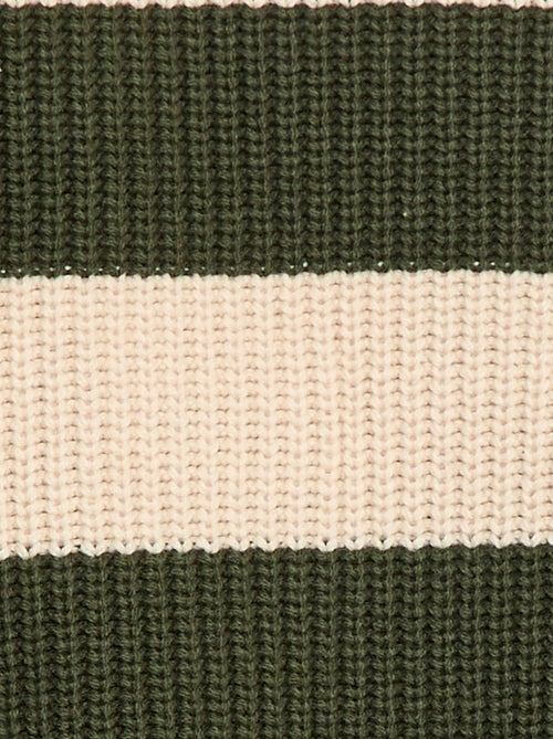 Gebreide trui met color block - Kiabi