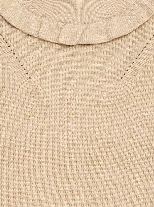 Gebreide trui met ribbelpatroon - Kiabi