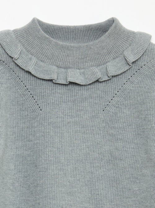 Gebreide trui met ribbelpatroon - Kiabi