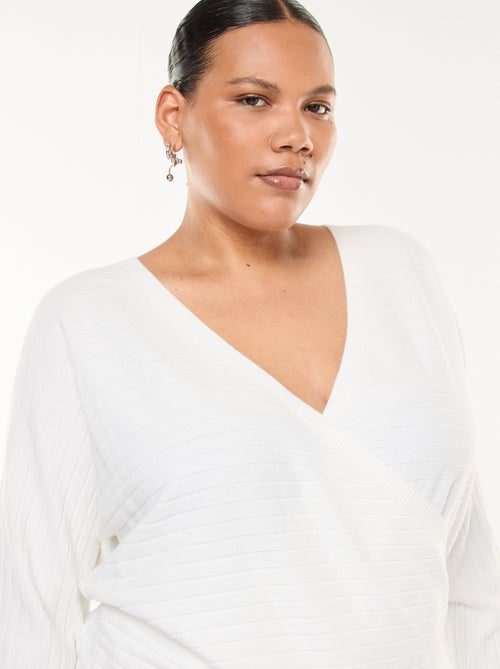 Gebreide trui met ribbelpatroon - Kiabi