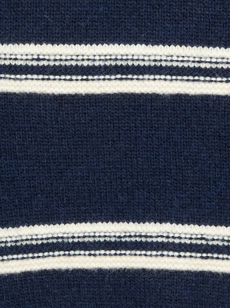 Gebreide trui met ronde hals Blauw - Kiabi