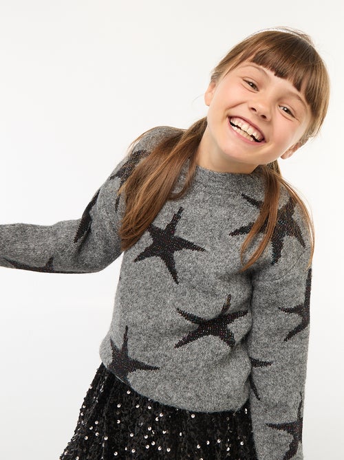 Gebreide trui met ronde hals - Kiabi