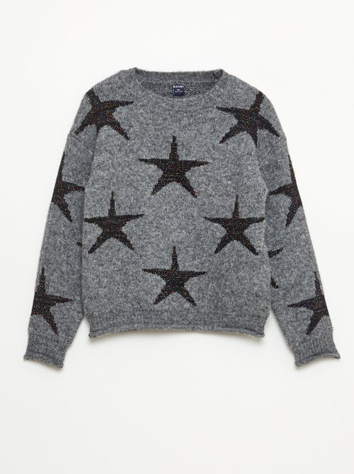 Gebreide trui met ronde hals - Kiabi