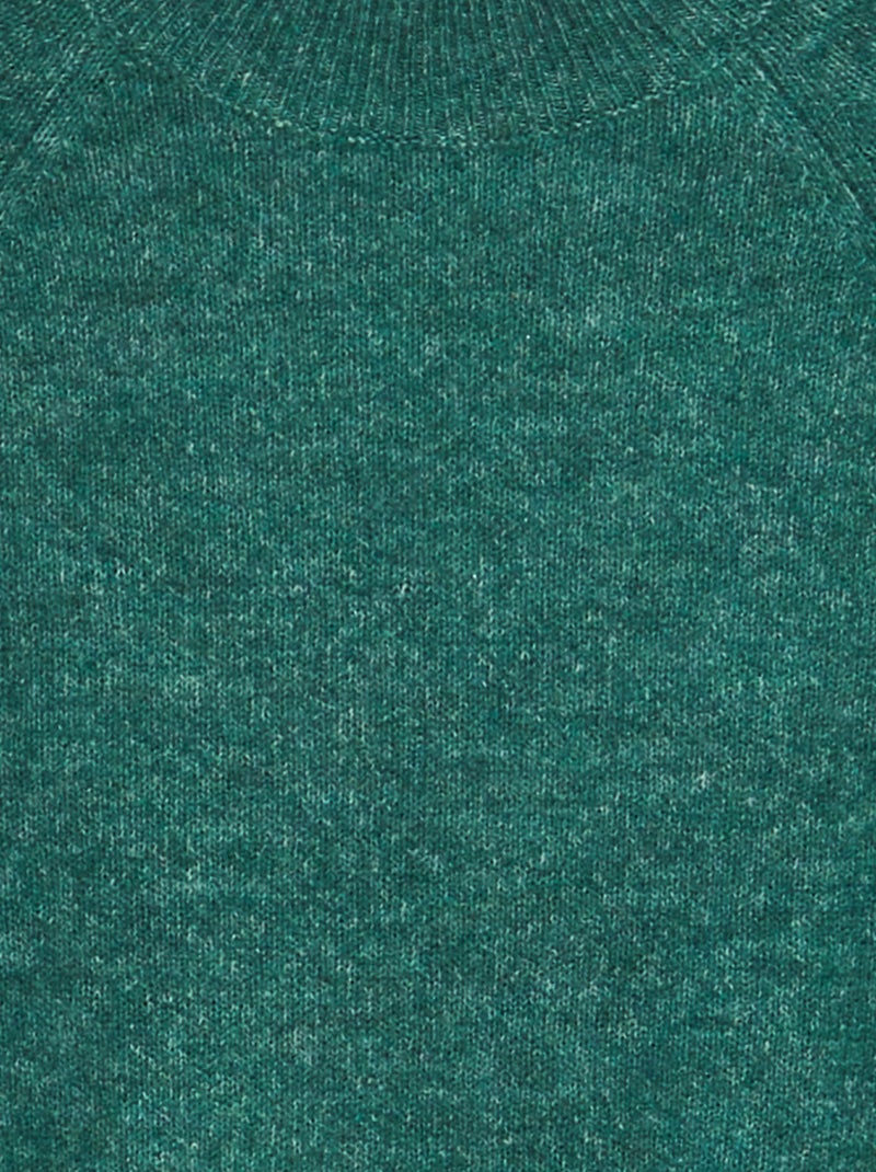 Gebreide trui met ronde hals GROEN - Kiabi