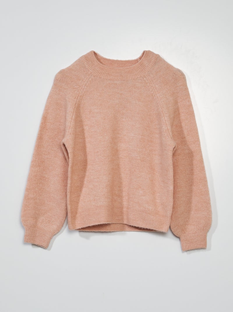 Gebreide trui met ronde hals Roze - Kiabi