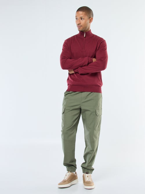 Gebreide trui met schipperskraag - Kiabi