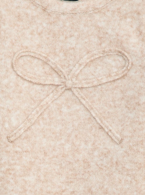 Gebreide trui met sierstrik op het voorpand - Kiabi