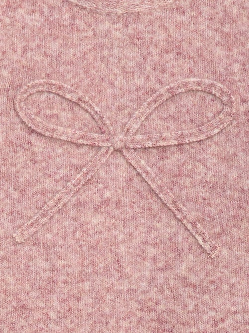 Gebreide trui met sierstrik op het voorpand - Kiabi