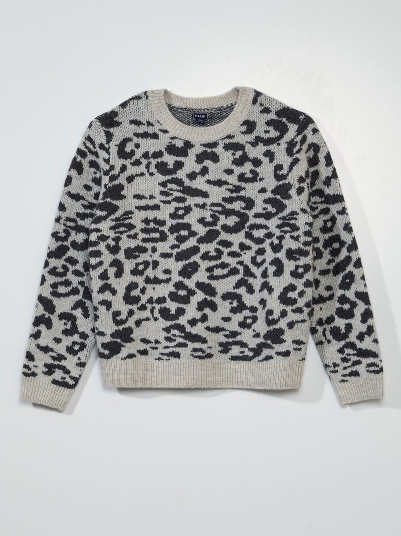 Gebreide trui met zebraprint zebra - Kiabi