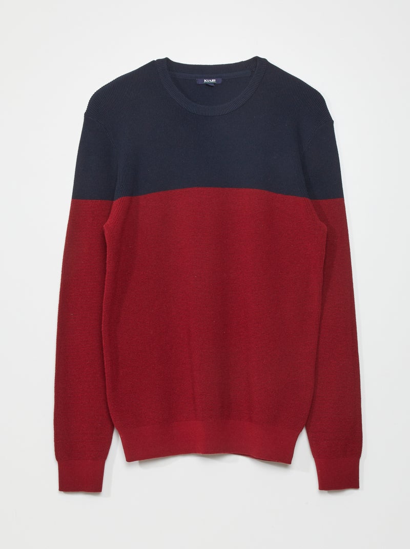 Gebreide trui ROOD - Kiabi