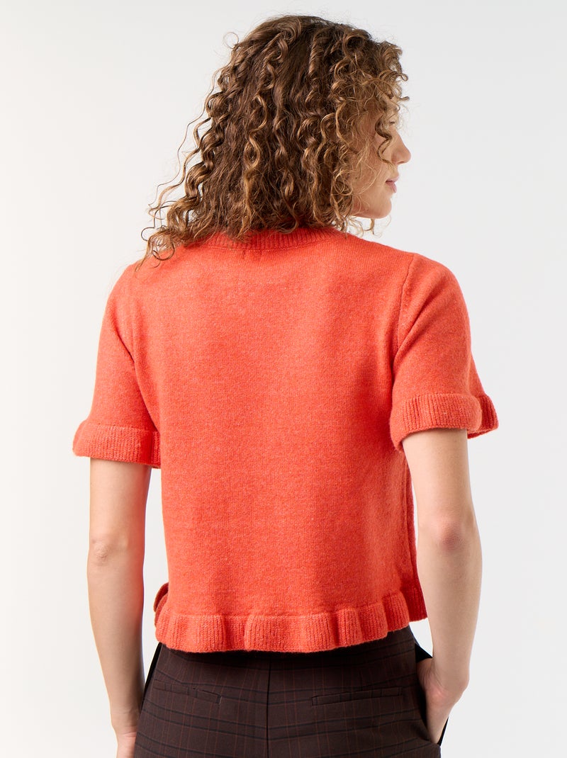 Gebreide trui Rood - Kiabi
