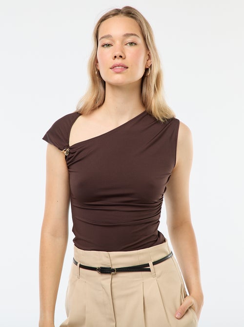 Gedraaid T-shirt met sieraaddetail - Kiabi