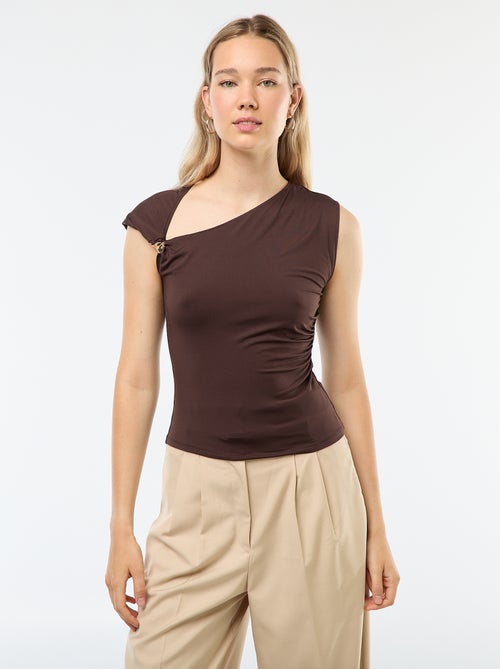 Gedraaid T-shirt met sieraaddetail - Kiabi