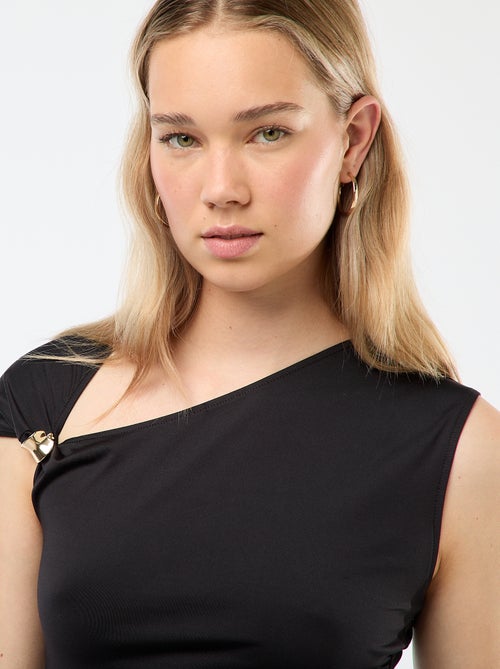 Gedraaid T-shirt met sieraaddetail - Kiabi