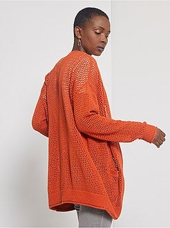 Gehaakt vest met panden - Kiabi