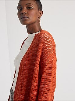 Gehaakt vest met panden - Kiabi