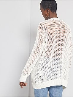 Gehaakt vest met panden - Kiabi