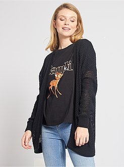 Gehaakt vest met panden - Kiabi